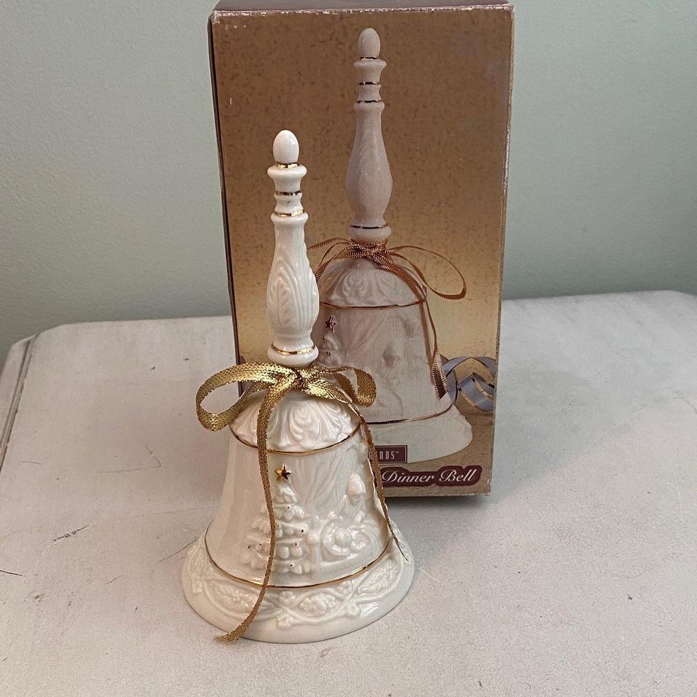 Home Trends Cream and Gold Decorative Bell